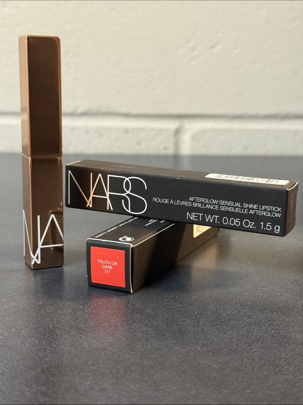 NARS Afterglow Sensual Shine Lipstick — Truth or Dare (Warm Red)